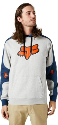 Fox Racing Karrera Po Fleece Light Heather Grey Unisex Unisex-Erwachsene Sweatshirt L EU L