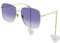 GUCCI Womens GG1031S Sunglasses, Gold-Gold-Violet, 59