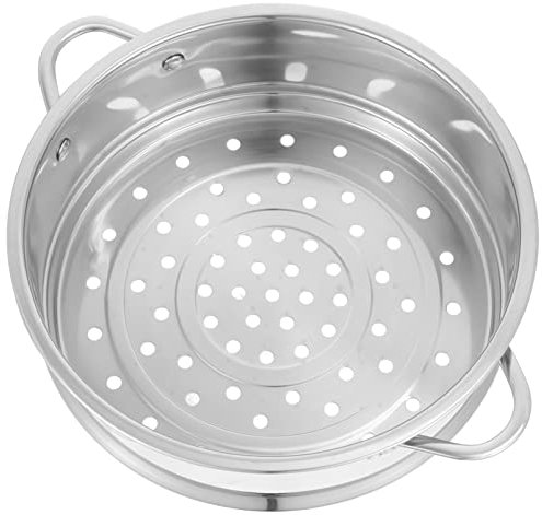Kichvoe Edelstahl Dampfgarer Mit Doppelgriffen Robuste Dampfeinsatz Für Küche Und Restaurant Praktisches Dampfkorb Für Gedämpfte Speisen Wie Dumplings Und Brötchen Energieeffizient Und Platzsparend