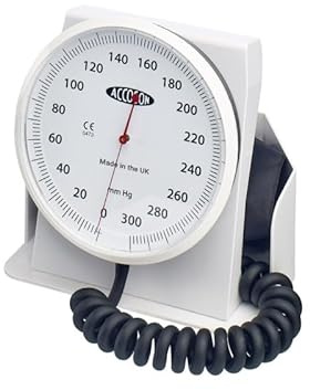 Accoson 6 inch Aneroid Sphygmomanometer Desk Model with Wide Range Cuff (0339)…