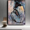 DUDLOO Maison Rouge Blauer Akt von Pablo Picasso Wandkunst Gemälde Wandkunst Blaue Periode Meisterwerk Vintage Große Wandkunst Bilder 40x60cm rahmenlos