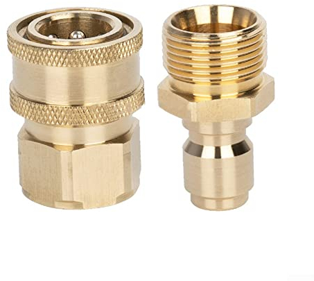 HpLive Hochdruckreiniger Adapter Set, M22 3/8 Adapter für Hochdruckreiniger Auslauf Schnellanschluss Kit