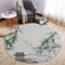 Highdi Tapis Rond Salon Rétro Chinois Tapis de Sol Décoration Antidérapant pour Salon Chambre Cuisine Balcon Terrasse Salle à Manger Intérieur & Extérieur (140cm,Style Chinoise)