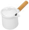 Pentola in Ceramica Da 350 Ml Con Manico in Legno Elegante Accessorio Da Cucina