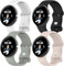 4 Stück Silikon Armbänder für Google Pixel Watch 3 2 1 Armband 41mm Damen Herren, Weiches Silicone Sport Band Einstellbar Wasserdichtes Uhrenarmband Ersatzarmband für Pixel Watch 3/2/1 Band,S
