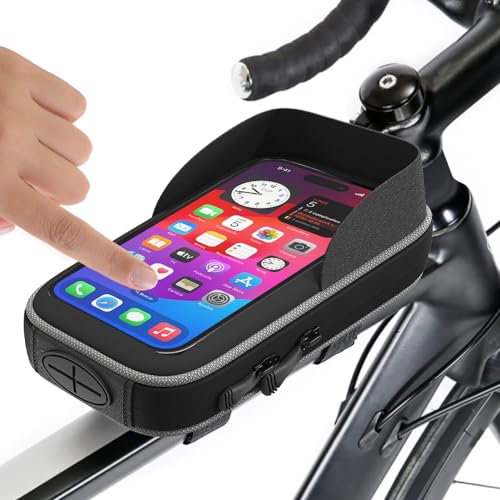 Bolsa Bicicleta Cuadro con Soporte movil de hasta 7.5 Impermeable Ideal para Rutas de Montaña y Ciudad Facil Instalación y Acceso Rapido