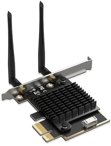 NICGIGA Carte WiFi 7 PCIe sans fil Intel BE200 NGW, Bluetooth 5.4, 5800 Mbit/s, prend en charge Windows 10/11 (64 bits), idéale pour routeur WiFi7/WiFi6E/WiFi6/WiFi5 et sans fil AP
