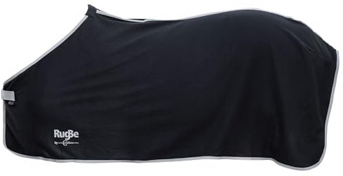 Covalliero Coperta in pile RugBe Economic nero, 115 cm