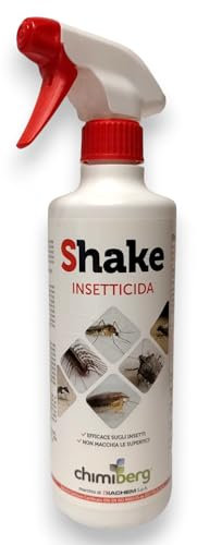SHAKE SPRAY DA 500 ML, insetticida a base di deltametrina (Meteor) ed estratto di piretro, contro scarafaggi, formiche, acari della polvere, pulci, mosche, zanzare, tarme e parassiti della lana.