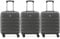 Flight Knight 3er-Pack Leichte 4-Rad-ABS-Hartschalenkoffer Handgepack, zugelassen fur uber 60 Fluggesellschaften, einschließlich easyJet, Jet2 und maximale Große fur Ryanair (Priority) 55 x 40 x 20 cm