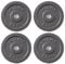 Phoenix Fitness Cast Iron Weight Plates - 1-Inch Free Weight Plate for Barbell Dumbbell Bars, Weightlifting & Strength Training at Home Gym - Set of 4, 2.5kg