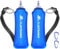 flintronic 2Pcs Gourde Souple, 500 ml/17oz TPU Flasque Running Pliable, Bouteille d'eau de Course, avec Dragonne et Mousquetons, pour Course à Pied, Randonnée, Cyclisme, Escalade