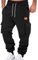 Jogginghose Herren Winter Hosen Einfarbig Relaxed-Fit Sweathose Jogginghosen Aestethic Sweatpants Elastische Taille Freizeithosen Outdoorhose Baggy Cargohosen mit Kordelzug und Taschen Streetwear