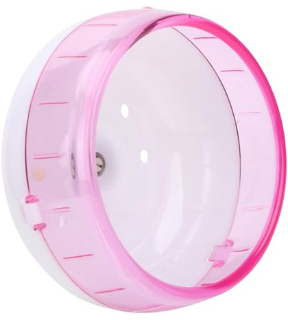 Extrem Leises Hamster-Laufrad für Kleine Haustiere – Rosafarbenes Rennmaus-Übungsspielzeug für Syrische Hamster, Leises Fitness-Trainingsgerät für Ihr Haustier (PINK)