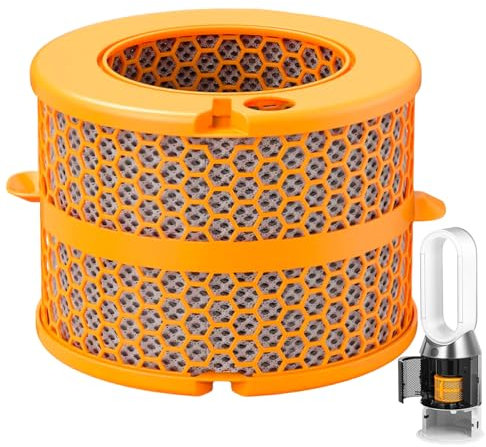Dyson Filter für Dyson Luftreiniger Humidify+Cool PH01 PH02 PH03 PH04 PH3A, Aktivkohle Ersatzfilter Kompatibel mit Dyson Purifier für gleichmäßige Luftbefeuchtung