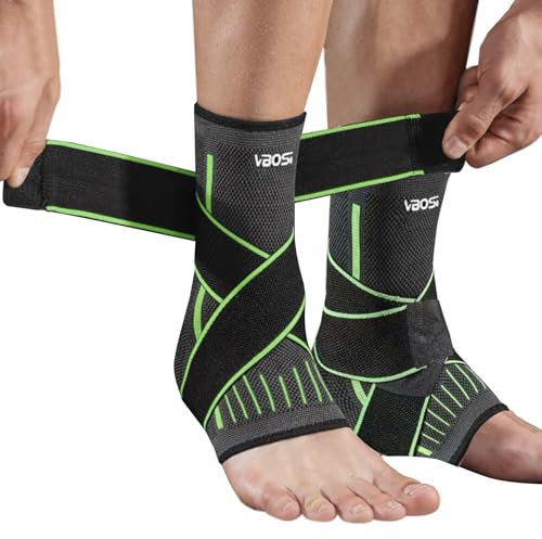 Dalephoric 2 Pièces Chevillère Entorse, Chevillère de Maintien Sport, Attelle Cheville Réglable, Soutien du Tendinite Tendon Achille, Protège Cheville pour Homme et Femme, Pied Droit ou Gauche (L)