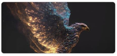 Eagle Gaming-Mauspad, große Schreibtischunterlage, personalisiertes Design, erweiterte Schreibtischunterlage, geeignet für Spiele, Büro und Zuhause, 40 x 90 cm
