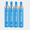CO2 Zylinder,425g Kohlensäure (60 L Sodawasser),TR21-4 Trapezgewinde für SodaStream Gasflasche Wassersprudler,CO2-Zylinder für Crystal Easy Power Cool,Nicht-Schnellmontage-das Blau 4 Stück