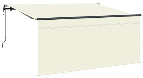 Foknhdi Tenda da sole 300 x 200 cm con telecomando, braccio snodato, poliestere UV, balcone, giardino