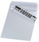 Wedo 57954 Klemmbrett A4, Alumnium Schreibplatte, abnehmbarer Solar Taschenrechner, Aufhängemöglichkeit, silber