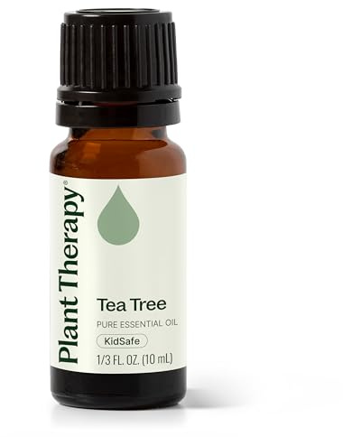 Plant Therapy Tea Tree Essential Oil 100% Pure, Undiluted, Natural Aromatherapy, Therapeutic Grade 10 mL (1/3 oz)