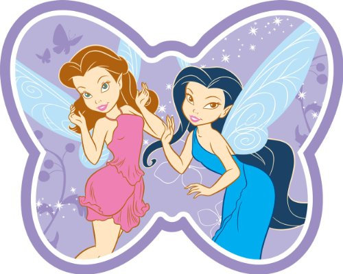 Disney Fairies Feen-Teppich, glitzernd, 76,2 x 61 cm