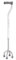 Drive Devilbiss Aluminium Height Adjustable Quad Cane Walking Aid - Small Base, 14 cm X 14 cm
