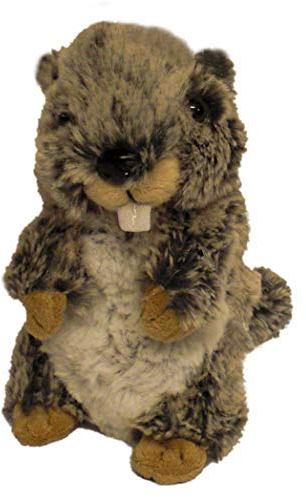 Inware 7589 - Kuscheltier Murmeltier Marmi, 21 cm, beige meliert, Schmusetier