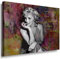 Julia-Art Leinwandbilder - Marilyn Monroe Hollywood Legend Bild 1 teilig - 40 mal 30 cm Leinwand auf Rahmen - sofort aufhängbar Wandbild XXL - Kunstdrucke QN169-1