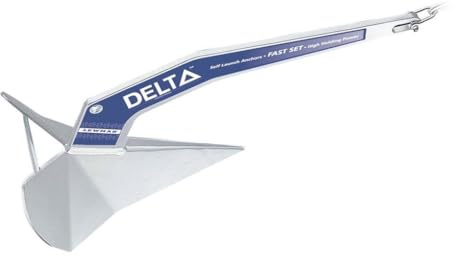 Lewmar Galvanized Anchor 25kg/55lbs for Boats Verzinkter Delta-Anker, 25 kg, für Boote von 45'-64', 55 lb