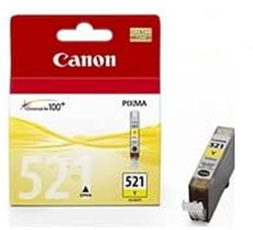 Original Tintenpatrone Canon CLI-521 gelb für 470 Seiten, OEM: 2936B001 für Canon Modelle u.a. Pixma MX 870, 860, IP 4600, 3600, MP 980