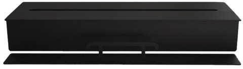 Deka Interieurbouw Ethanol Gel Behälter Stahl Schwarz f Kamin oder Tisch Bioethanol Brenner 5 Liter / 50 cm