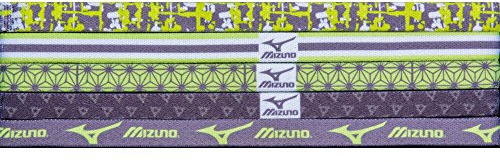 Mizuno Triumph Headbands, Mädchen, Charcoal/Lemon