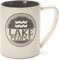 Pavilion Gift company 67002 Lake Menschen Becher aus Keramik, 18 oz, farbenreiche