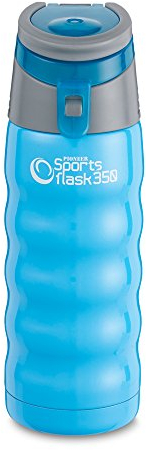 Pioneer Stainless Steel Vacuum Insulated Leakproof Screwtop Sports Flask 8 Hours Hot 24 Hours Cold with Carry Handle Hoop 350ml, 0.35L, Jelly Blue