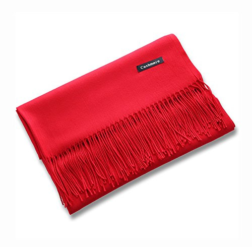 Große Super Weiche Cashmere Marke Schal Rot