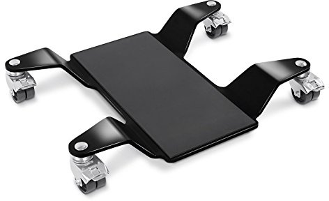 ConStands Mover II 320 kg - Motorrad Rangierhilfe für Hauptständer Rangierwagen Schwarz