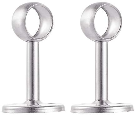 INCREWAY - Soporte para barra de armario de acero inoxidable, abrazadera de palanca de 19 mm (3/4), juego de 2