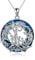 Birthday Gifts for Mum Sterling Silver Tree of Life Necklace 4 kid Pendant Volcano Crystal Necklace for Mother and Daughter Jewellery Gifts for Women Mum Birthday Present from Son