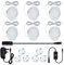 LightingWill LED Under Cabinet Puck Lights, Under Counter Lighting Kit, Dimmable Ultra Thin Closet Lights, DC 12V 3000K Warm White Kitchen Light with Smart Touch Dimmer &24W Power Adapter (6Pack)