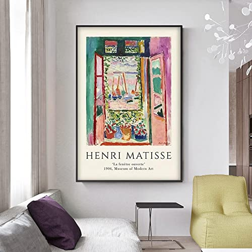 Henri Matisse La Ventana Abierta - Póster de Exposición de Arte y Lámina de Pecera - 70x100cm Sin Marco