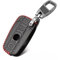 Étui à clés de Voiture en Cuir Housse de Protection à Distance Sac Coque Porte-clés Accessoires 3 Boutons pour BMW 1 3 5 6 7 Series E90 E92 E93