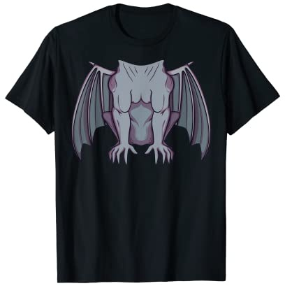 Gargoyle Costume T-Shirt for Halloween Gargoyle Cosplay Tee T-Shirt