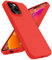 CloudValley Liquid Silikon Hülle Für iPhone 14 Pro (6,1), Weiche Flüssig Silikon Handyhülle, Multi-Layer Gummi Stoßfeste Schutzhülle Case - Rot