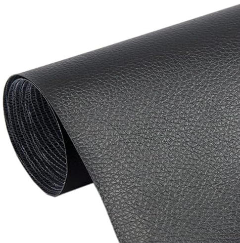1 Stück 50 x 137 cm DIY PU Leder Selbstklebend Fix Patch Sofa Reparatur Subsidies PU Stoff Aufkleber PU Leder (schwarz)