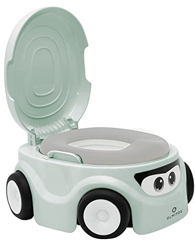 Olmitos - Orinal Bebé 3 En 1 Car: Orinal, Reductor Y Taburete – Inodoro WC infantil crece con el niño – Materiales Resistentes y no tóxicos – Diseño divertido y ergonómico…