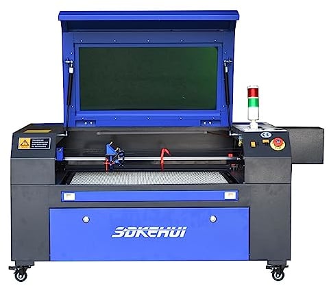 80W CO2 Laser Graviermaschine Lasergravurmaschine,Laser Cutting Engraver Graveur,Autofokus,Wabenplatten,Ruida controller Laser Engraving Maschine 700mmx500mm