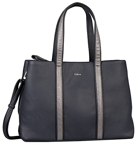 Gabor bags Anina Damen Shopper Umhängetasche Reißverschluss Mittelgroß Blau
