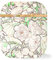 Berkin Arts Compatible with AirPods 1st Generation Case, AirPods 2nd Generation Case Rose Gold Hard Cover with Keychain Cloisonnism Garden Neon Flower(Peonies by Alphonse Mucha)