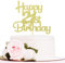 Sotpot Gold Glitter 21 Cake Topper, 21st Birthday Cake Decorations for Birthday Party Anniversary Party Supplies
